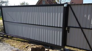 Купить сваи для ворот в Канаш. Заказать ворота на сваях под ключ от 22055 руб
